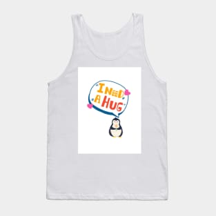 Penguin love card. I need a HUG card.  designed by Hyunah yi Sweet PaperDesignSol Tank Top